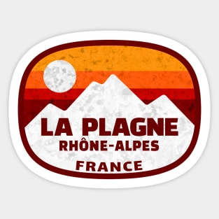 Ski La Plagne France Tarentaise Valley Paradiski Rhône-Alpes Sticker